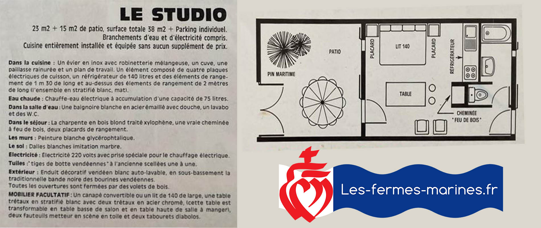 plan du studio des fermes marines